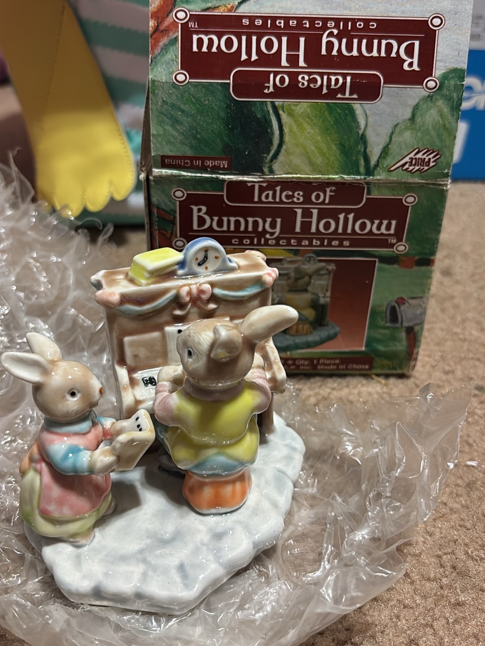 Vintage Tales of Bunny Hollow Porcelain Bunny Figurine